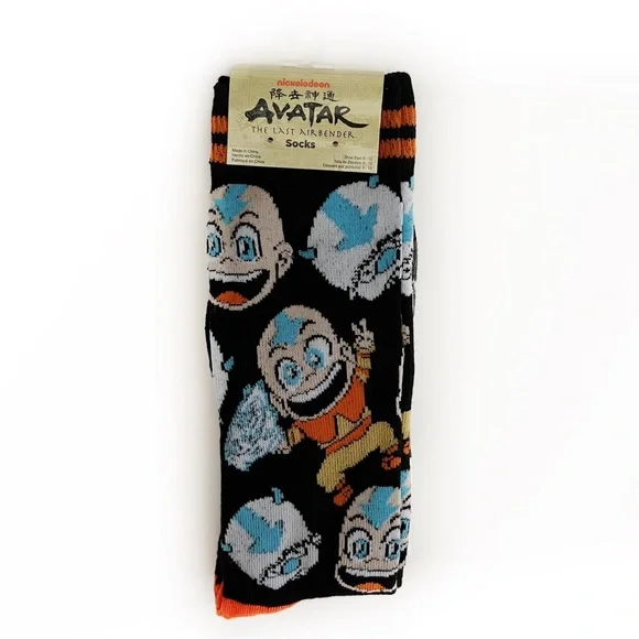 Nickelodeon Avatar The Last Airbender Aang Appa Momo Crew Socks Mens Womens - Picture 2 of 7
